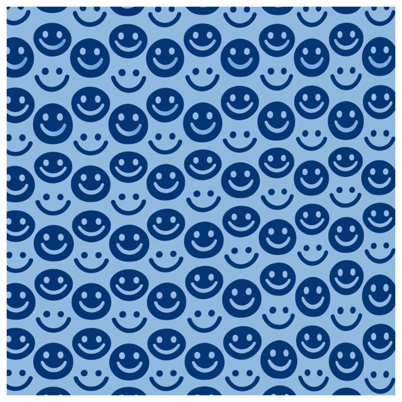 Rideaux à motif de rideaux Smiley, 50 po x 92 po - 1 panneau, Transparent