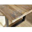 Railway Solid Wood Top Metal Base Dining Table-47816486-47816488