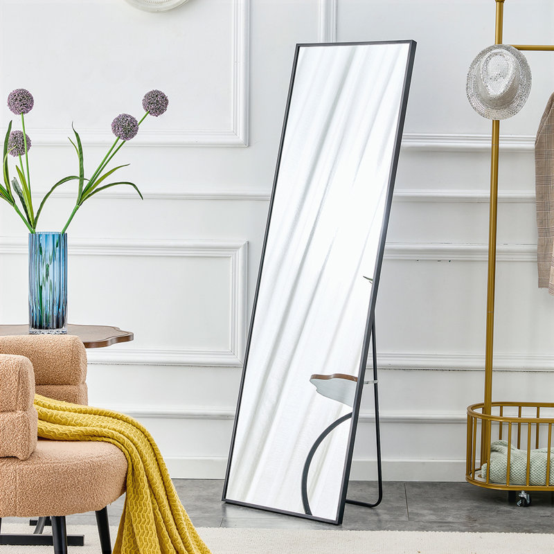 Miroir Adamariz, Noir, noir, noir, noir, 65,01 po x 22,01 po, Métal métal
