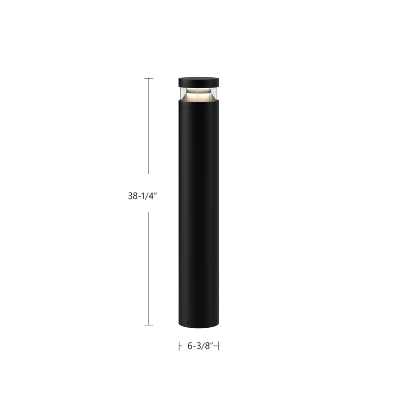 Windermere LED Bollard Light, 38.25" H x 6.38" W x 6.38" D