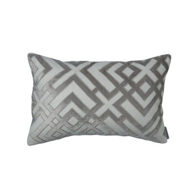 Karl Appliqued Feather Throw Pillow