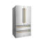 ZLINE Autograph 36 in. Stainless Counter-Depth Fridge w/ Water Dispenser & Gold Helix Handles-1457396020