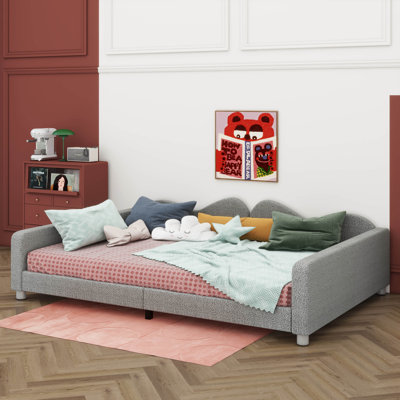 Sofabed With A Cloud-Shaped Backrest And Upholstered Seating