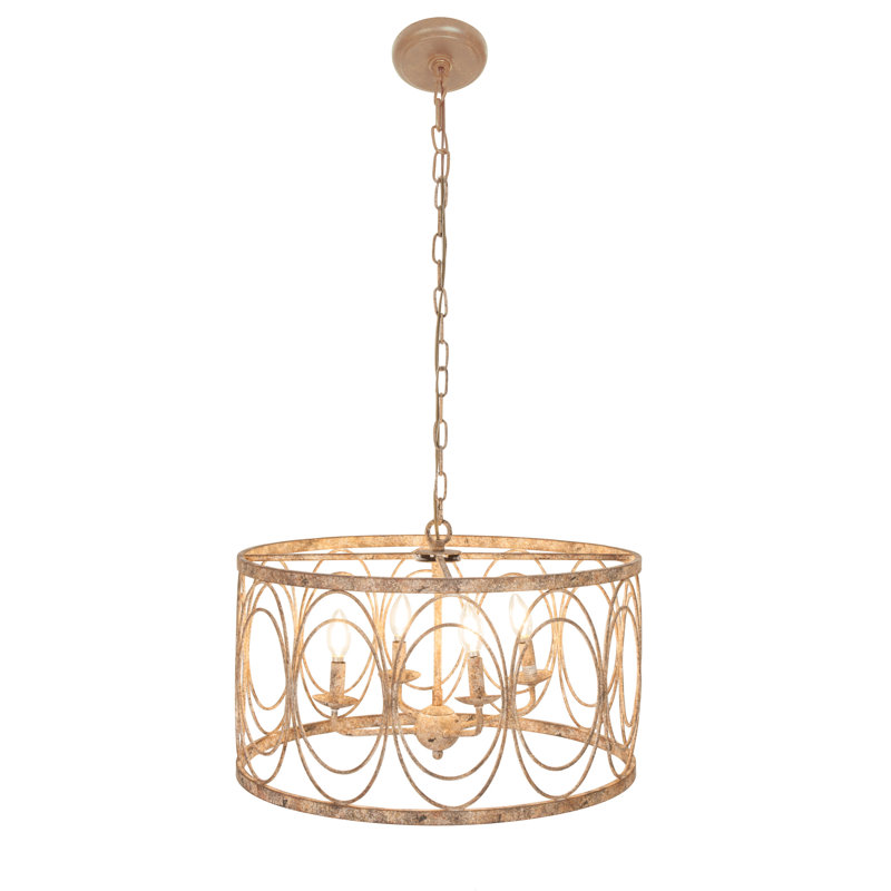 Lustree tambour 4 lumières de style bougie Cedarville