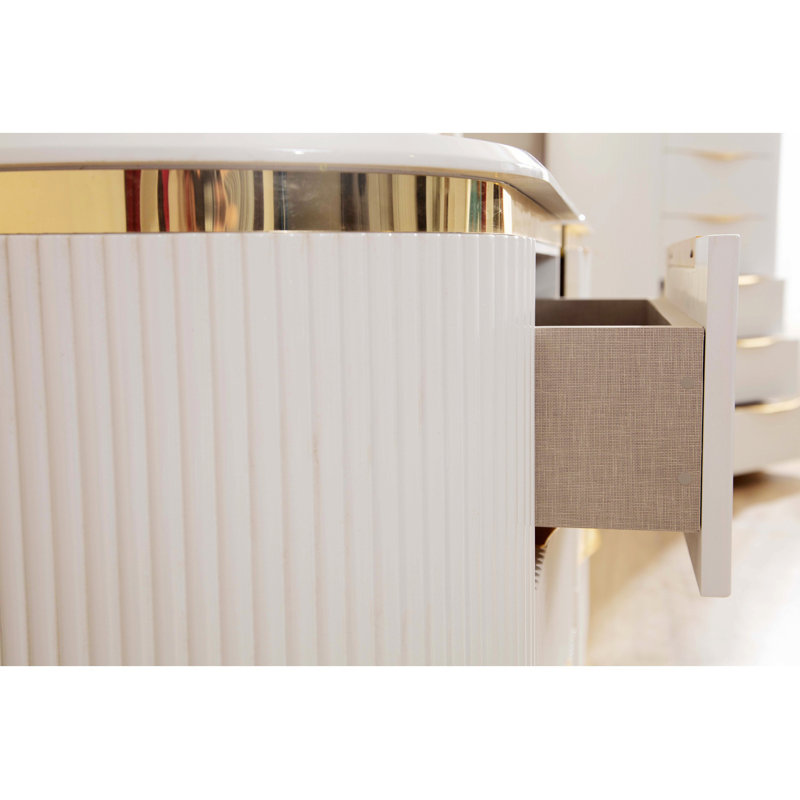 Table de chevet 2 tiroirs, armoire d'appoint