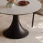 Simple Elegant Design White Rock Slab Round Table-1261131957