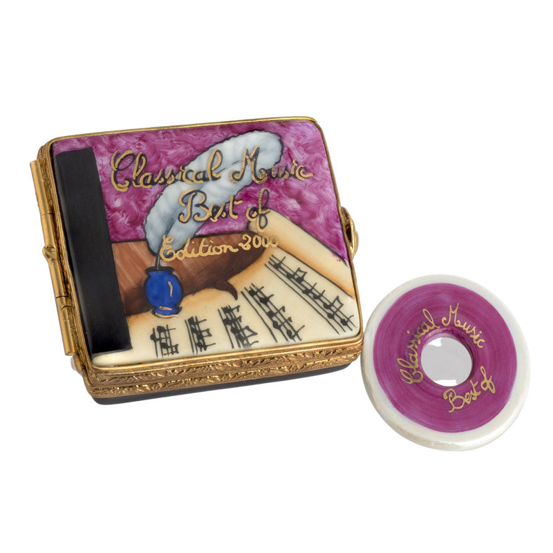 LIMOGES BOX: A CD case&disk "Classical Music"