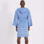 Orinda 100% Cotton Simple Weaving Gender Neutral Mid-Calf Bathrobe with Pockets and Hood-36089300