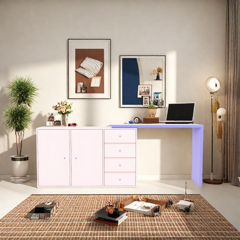 Commode de chambre simple, Rose / Mauve
