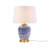 Blue Ceramic Ginger Jar Table Lamp