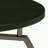 Dark gray and black nickel edge table