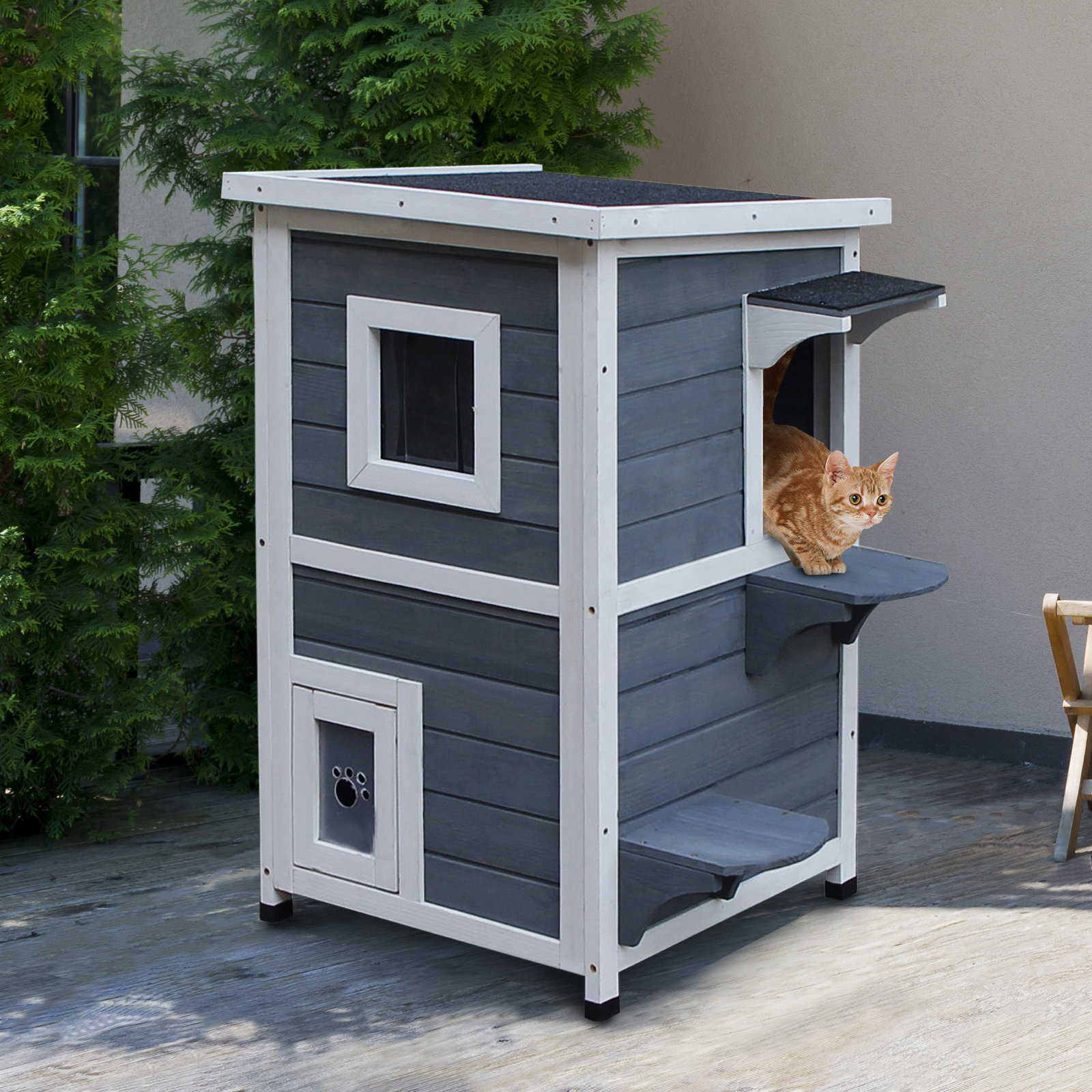 Tucker Murphy Pet™ Maja Outdoor Cat House Reviews Wayfair