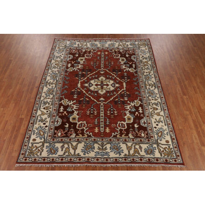 Handmade Wool Traditional Indian Area Rug 8x10