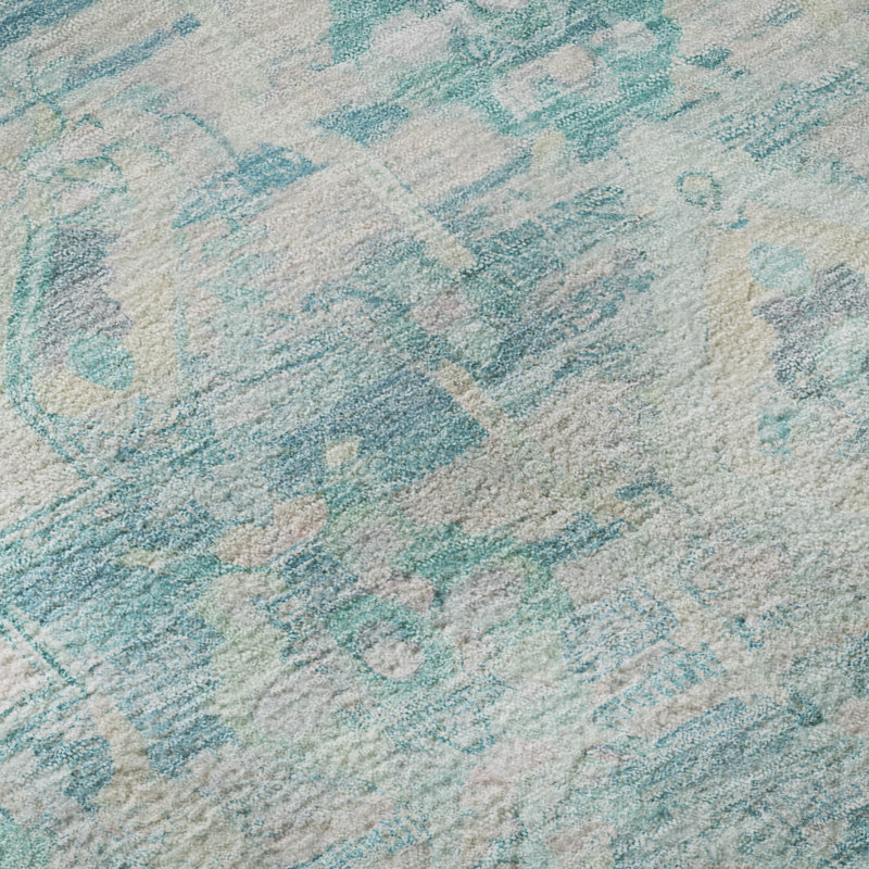 Premium Machine Washable Varasteh AMF1664 Global Rug, Rectangle 10' x 14'