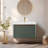 Barkley 30" Floating & Wall-Mounted Single Bathroom Vanity In Vintage Green With Ceramic Integrated Sink And Countertop