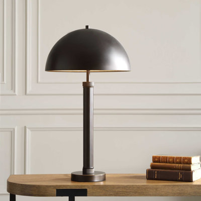 Diamond Knurled All-Metal Dome Table Lamp