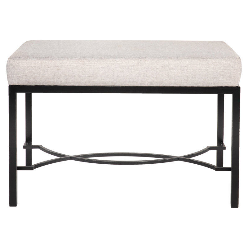 Izmir Metal Bench, Flat Black