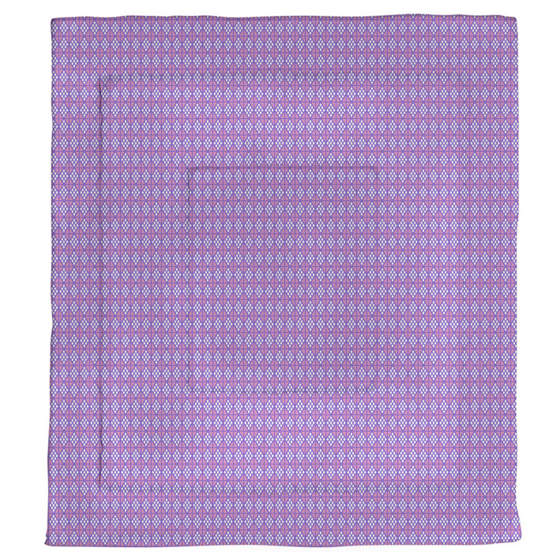 Édredon simple réversible Katelyn Elizabeth Diamonds, Édredon simple, Mauve / Rose