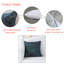 Housse et insert de coussin carré en chenille-881201306