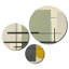 Ensemble de reproductions d'art sur métal abstraites beige
