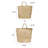 Handwoven Seagrass Wall Mount Baskets with Handles
