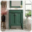 Meuble-lavabo moderne simple avec tablettes de rangement-2065008506
