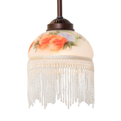 Luminaire suspendu 1 lumière en bronze acajou
