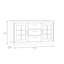 Commode 3 tiroirs l 68,5 po
