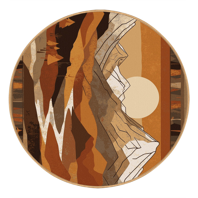 Celestial Canyon Rug, Round 8'