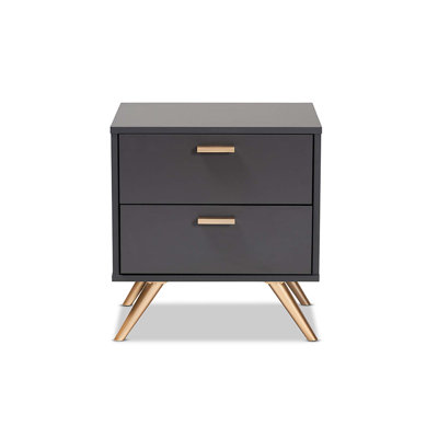 Table de chevet 2 tiroirs Caden Sheldon