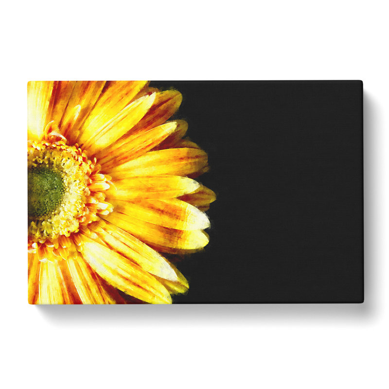 A Beautiful Yellow Flower Painting - Wrapped Canvas, 60cm H x 91cm W x 3cm D
