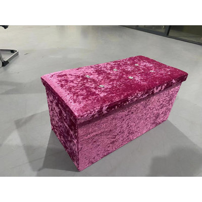 Lorton 76cm Wide Rectangle Solid Colour Ottoman with Storage