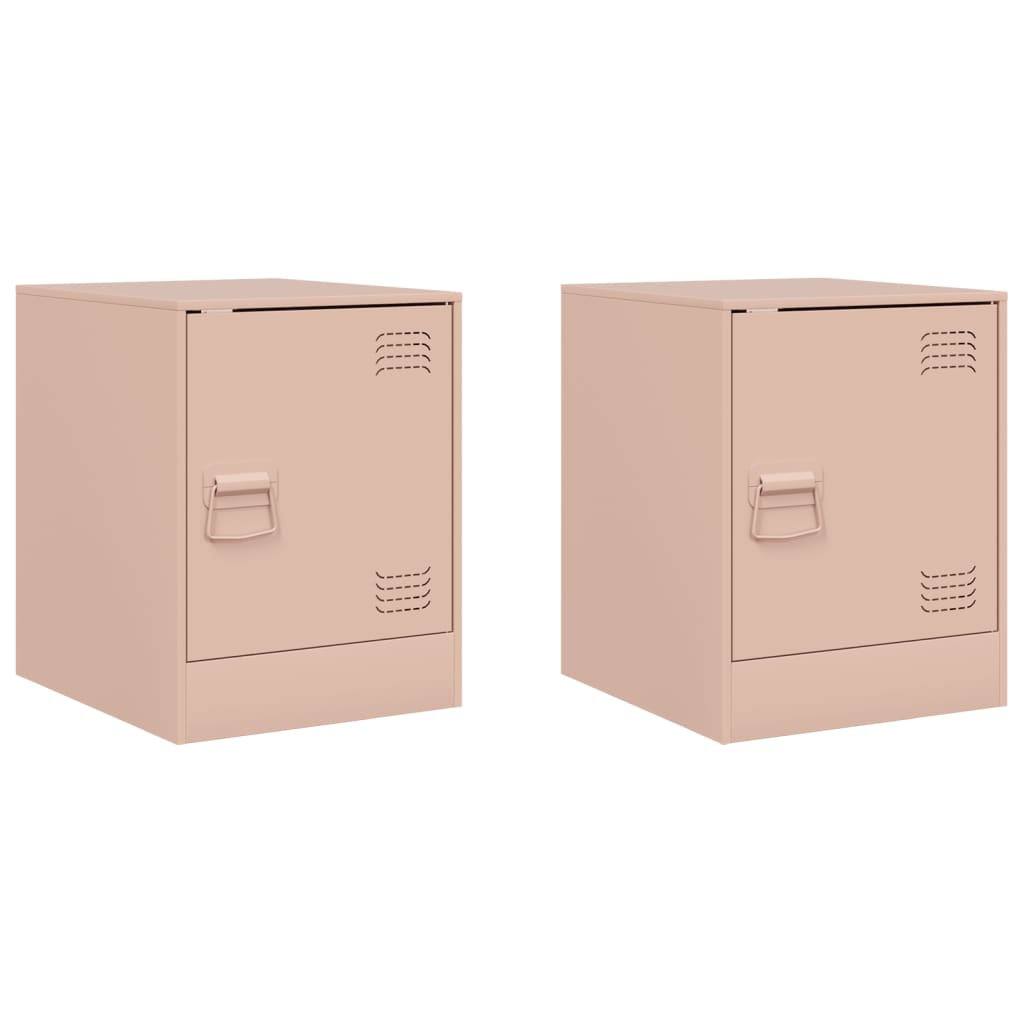 66 34.5cm W Steel Bedside Table