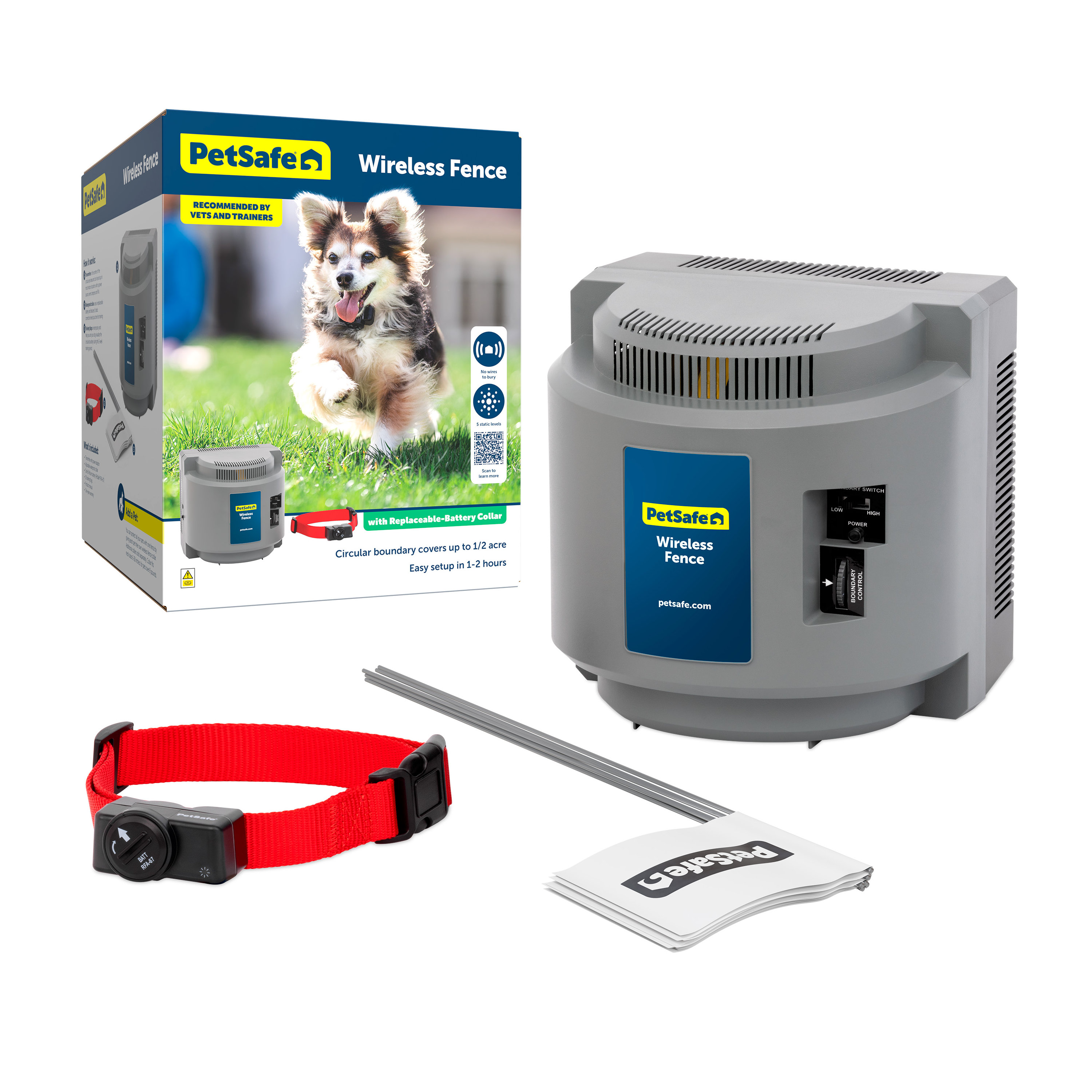  PetSafe Basic In-Ground Pet Fence – from the Parent Company of  INVISIBLE FENCE Brand - Underground Electric Pet Fence System with  Waterproof and Battery-Operated Training Collar : PetSafe : Pet Supplies