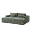 Méridienne surdimensionnée de 87 po, sans assemblage requis, causeuse en peluche avec deux repose-pieds amovibles, canapé-lit moderne moelleux pour l'intérieur, canapé modulaire-1586505385