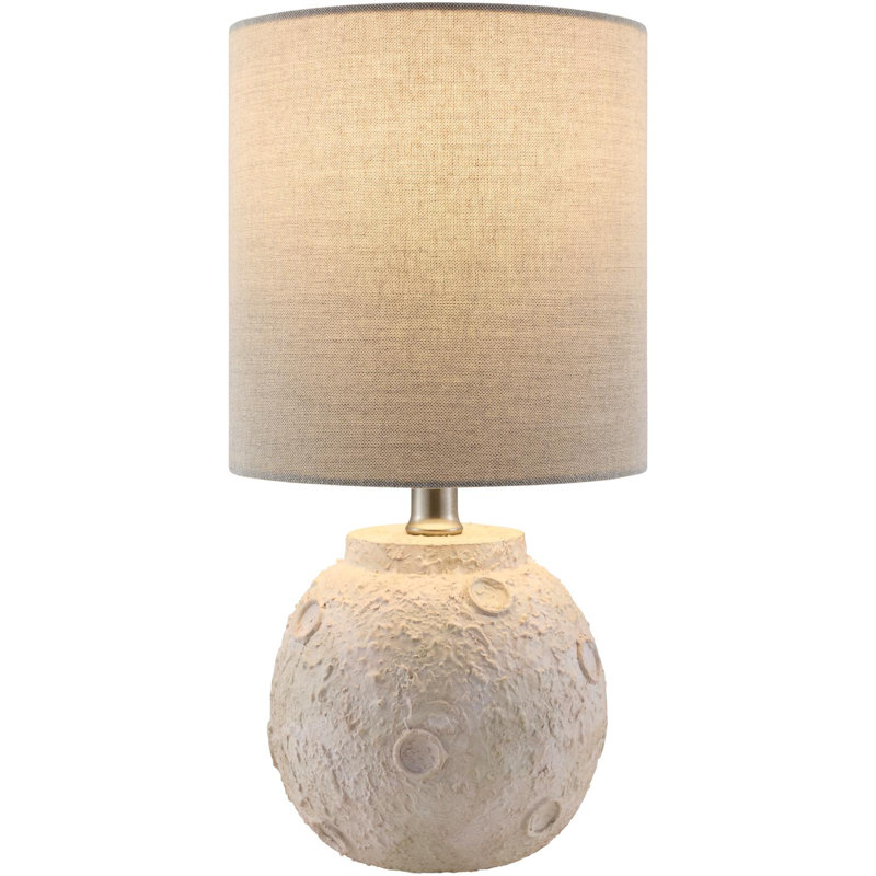 Lampe de table Katelynd, Gris, Crème, crème