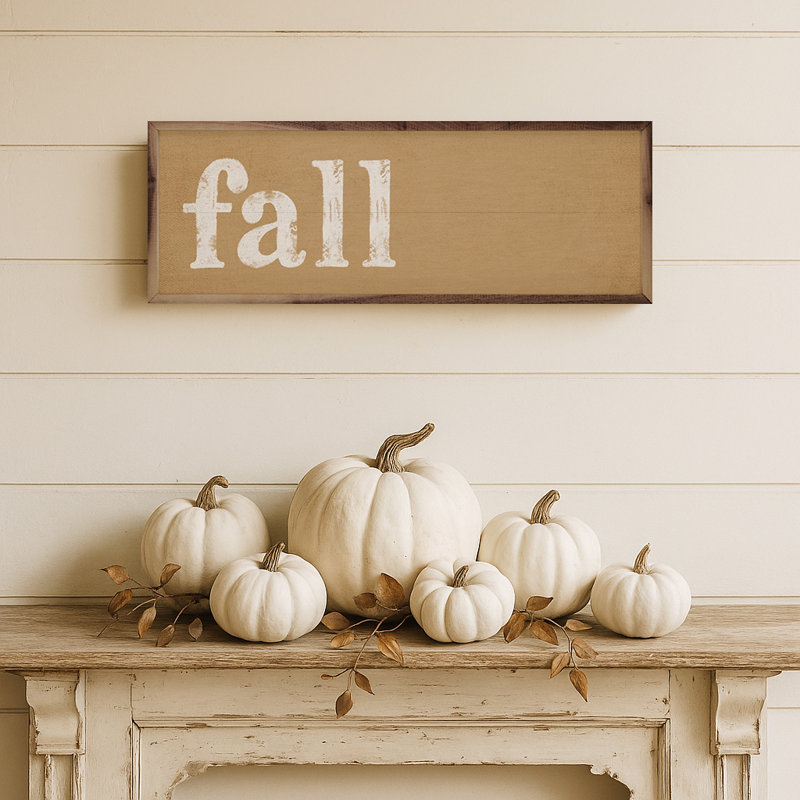 Fall, 4" H x 12" W, Gold