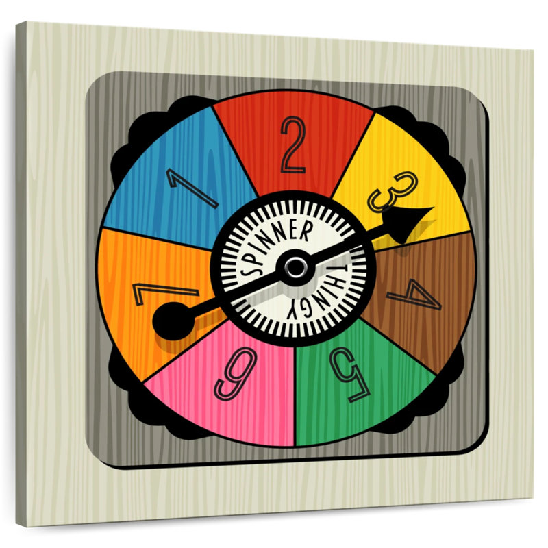 Senne Game Spinner, 10" H x 10" W