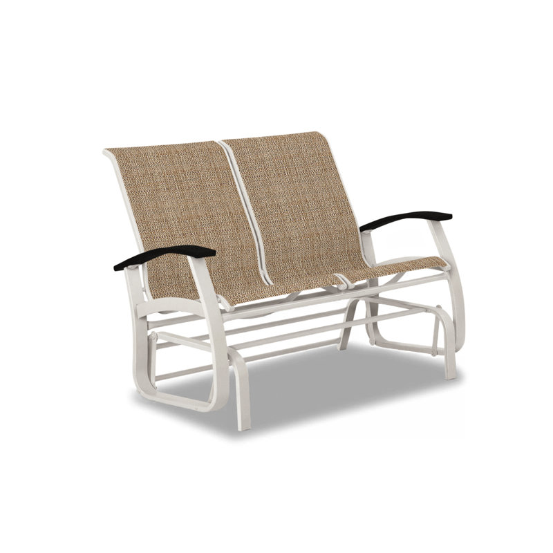 Banc oscillant Askar, Noir P70, Neige texturée, Rouge 1D Sunbrella®