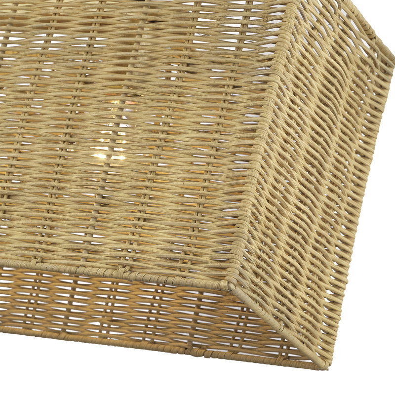 Lustre linéaire moyen à 3 lumières Weavington, H 19 po x l 30 po x P 7 po