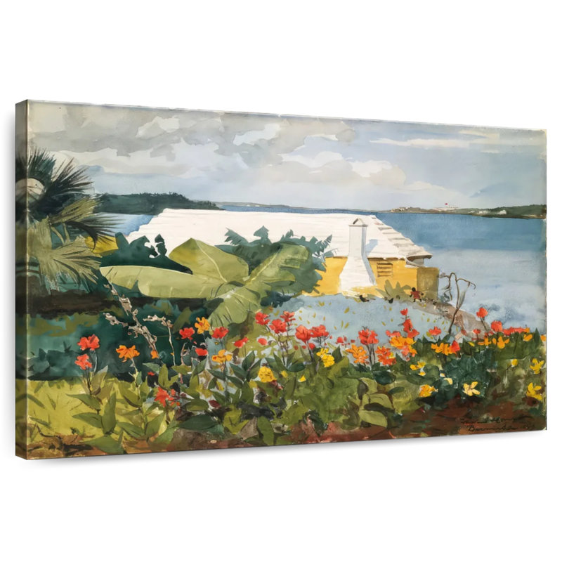 Gillard Flower Garden And Bungalow - Bermudes, H 32 po x l 48 po