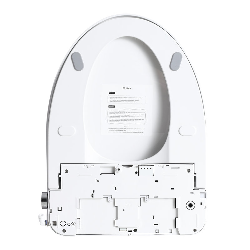 Bidet intelligent avec bouton latéral - température du siège réglable, réglage de l'eau, autonettoyage de la buse, options de lavage multiples, affichage numérique et configuration de nuit dans la salle de bain pour