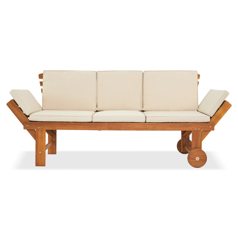 Chaise longue inclinable 20,4 po avec coussins et table Cathyrn