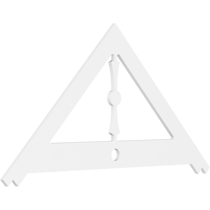 Artisan Architectural Grade PVC Gable, 36" H x 72" W x 1" D, 12/12