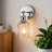Armed Sconces with Cylinder Glass Shade