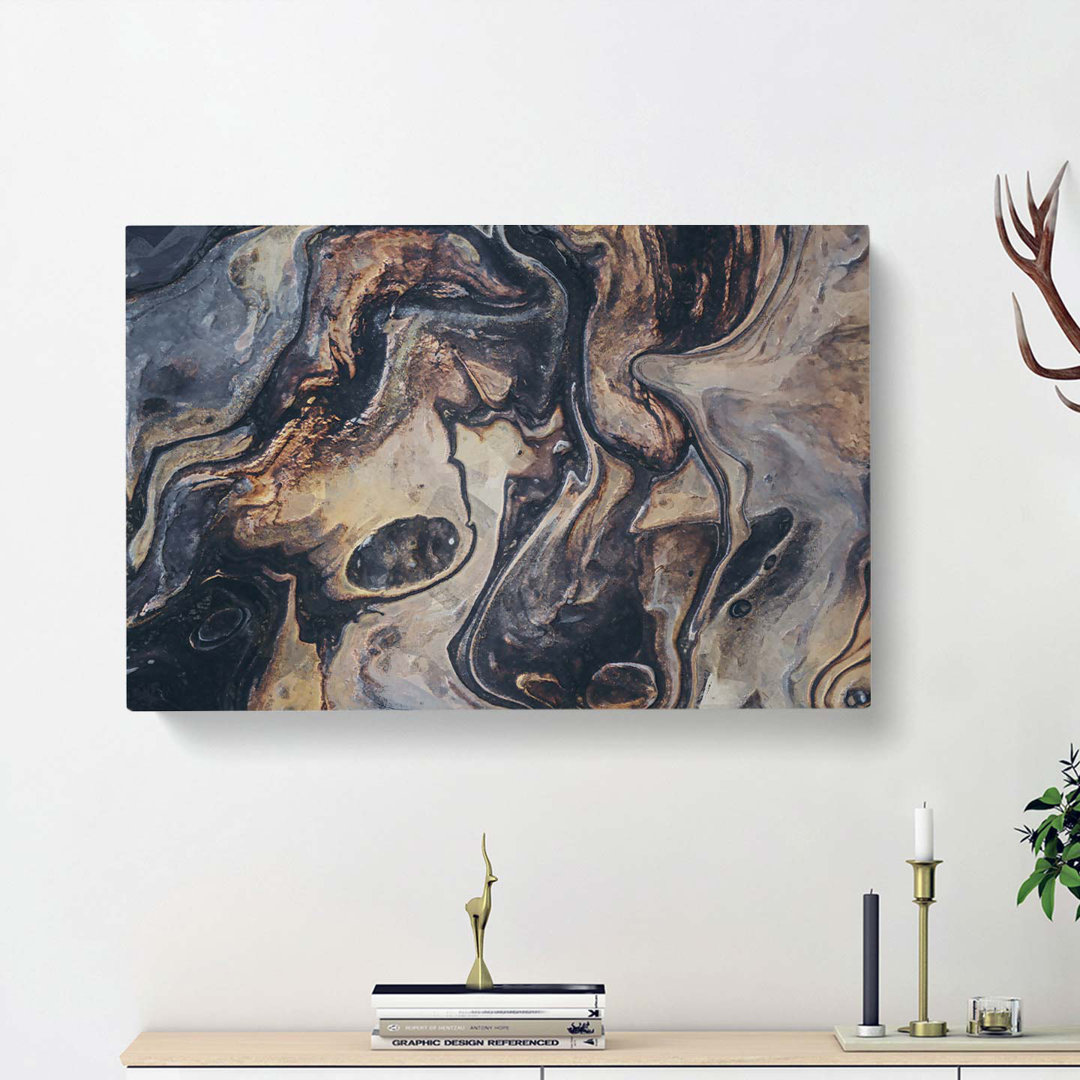 Remembering Yesterday In Abstract - Wrapped Canvas