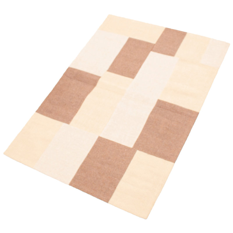 Tapis de salle de chenille brun/brun 4 pi 7 po x 6 pi 7 po main one-of-kind noué la Swearingen