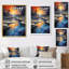 «Green Orange Bold Abstract Flow Collage II», reproductions d'art mural abstrait-1920069323-1920069330