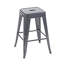 Tabourets de bar en métal sans dossier de 24 po de hauteur comptoir, gris de 4 po. Non empilable, amovible et peu encombrant. Métal imperméable, facile à nettoyer, solide et stable pour une utilisation quotidienne. Tabourets 4, assemblage d'outils. Rouille-1585208633-1585208613-1585208615