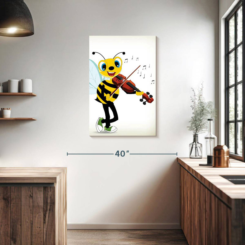 Ashelle Bee Playing Violin, 36" H x 24" W
